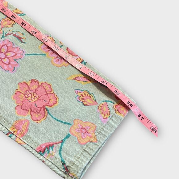 Jones New York Jeans Sz 12 Tan Floral Ankle Length Stylish, Stretch, Casual - Picture 6 of 6